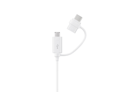 Samsung Combo Cable USB-C/microUSB white