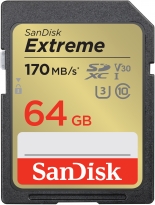 SanDisk Extreme 170MB/s SDXC 64GB