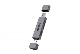 Sitecom USB-A + USB-C Stick Card Reader