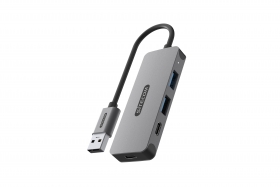 Sitecom USB-A to 2x USB-A + 2x USB-C Hub