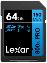 Lexar 800x UHS-I SDXC 64GB Blue