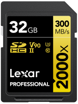 Lexar 2000x UHS-II SDHC 32GB Gold