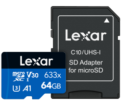 Lexar micro SDXC 100MB/s 64GB Blue m.A