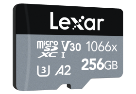 Lexar micro SDXC 160MB/s 256GB Silver