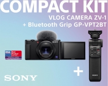 Sony Vlog Camera ZV1 4K + GP-VPT2 Grip