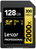 Lexar 2000x UHS-II SDXC 128GB Gold