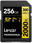 Lexar 2000x UHS-II SDXC 256GB Gold